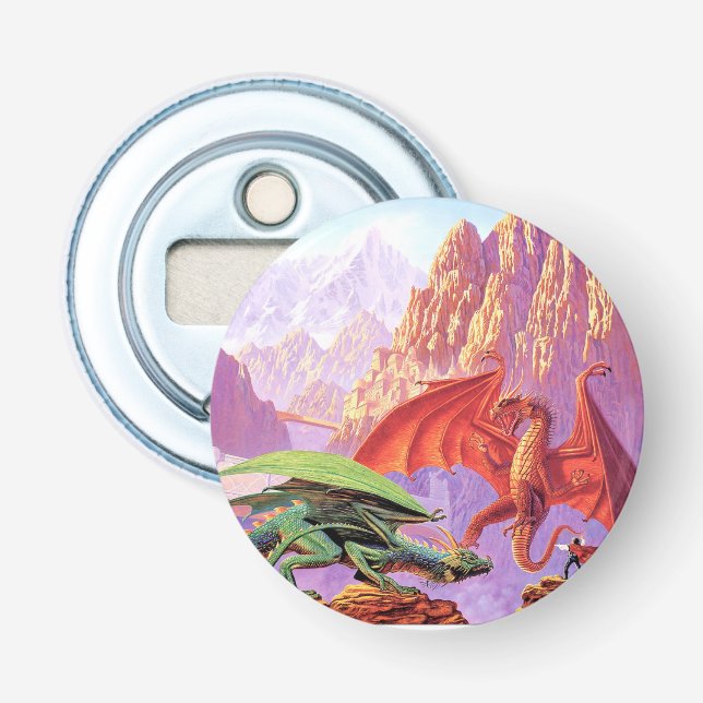 Dragon Fight Bottle Opener Magnet Flaschenöffner (Vorderseite)