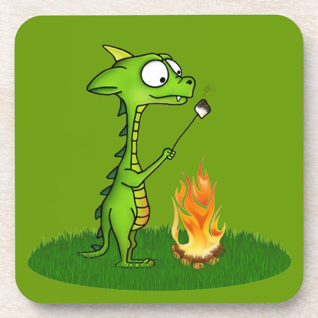 Dragon Fire Getränkeuntersetzer (Vorderseite)