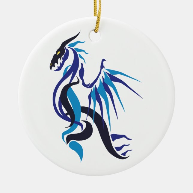 Dragon Fire Keramik Ornament (Vorne)
