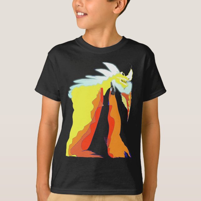 Dragon FireShock Blue Kid T-Shirt (Vorderseite)