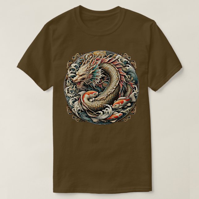 Dragon Fish Tattoo T-Shirt (Design vorne)