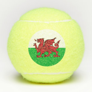 Dragon Flag of Wales, Celtic Welsh National Flag Tennisbälle
