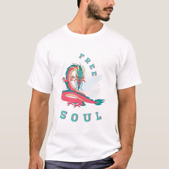 Dragon Flame Rising Power T-Shirt (Vorderseite)
