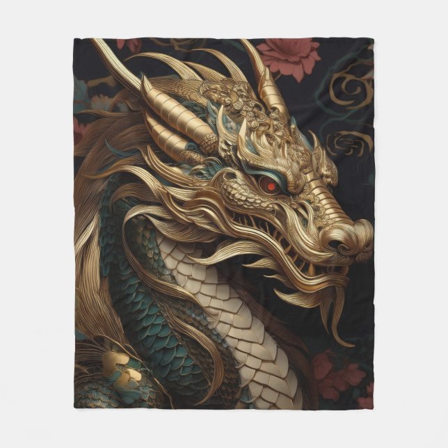 Dragon Fleecedecke (Vorderseite)