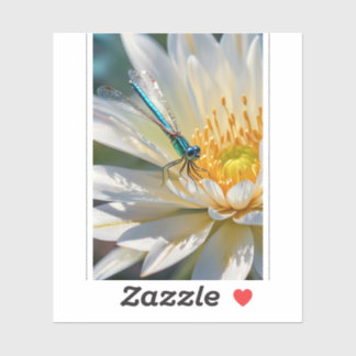 Dragon Fly Blume Aufkleber