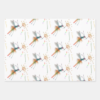 Dragon Fly Fairy Weihnachtsgeschenk Wrapping Paper Geschenkpapier Set