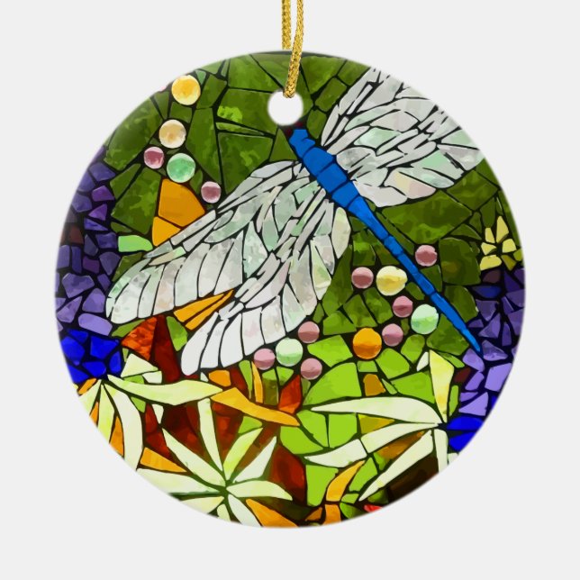 dragon-fly, Libelle, Keramik Ornament (Vorne)