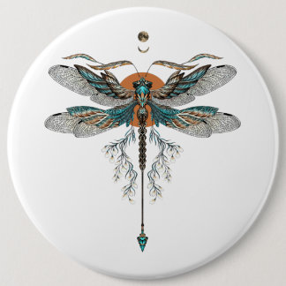 Dragon Fly Tattoo Button