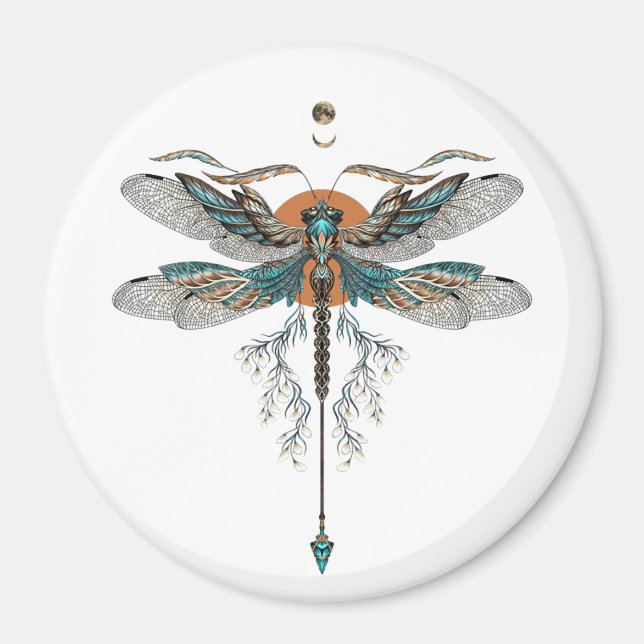 Dragon Fly Tattoo Magnet (Vorne)