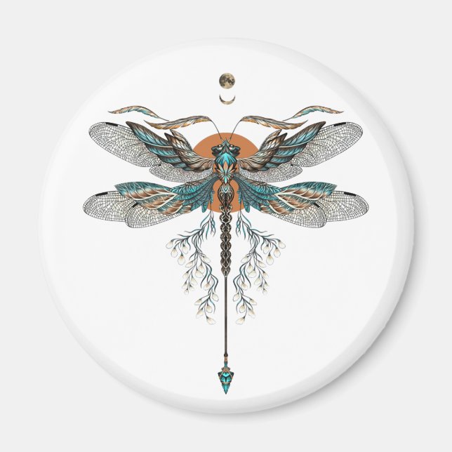 Dragon Fly Tattoo Magnet (Vorne)