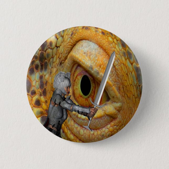 Dragon Folk Tale Button (Vorderseite)