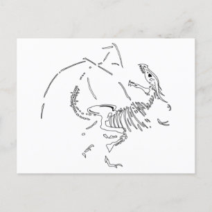Dragon Fossils Postkarte