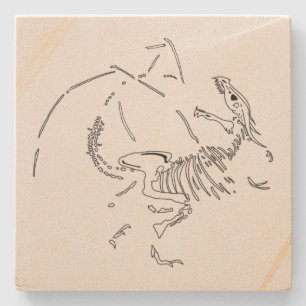 Dragon Fossils Steinuntersetzer