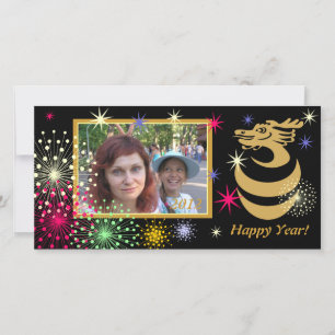 Dragon Foto Card Feiertagskarte