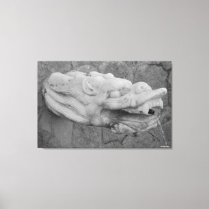 Dragon Fountain Stretched Canvas Print Leinwanddruck