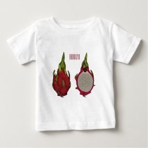 Dragon Frucht Cartoon Illustration Baby T-shirt