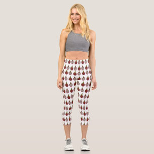 Dragon Frucht Cartoon Illustration Capri Leggings