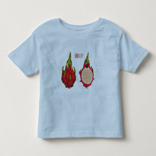Dragon Frucht Cartoon Illustration Kleinkind T-shirt
