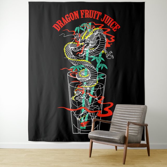 Dragon Fruchtsaft Wandteppich (Beispiel)
