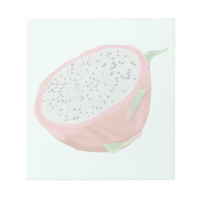 Dragon Fruit Blue Notepad Notizblock (Vorderseite)