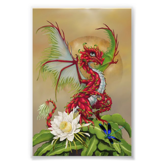 Dragon Fruit Dragon 4x6 Print Fotodruck (Vorne)