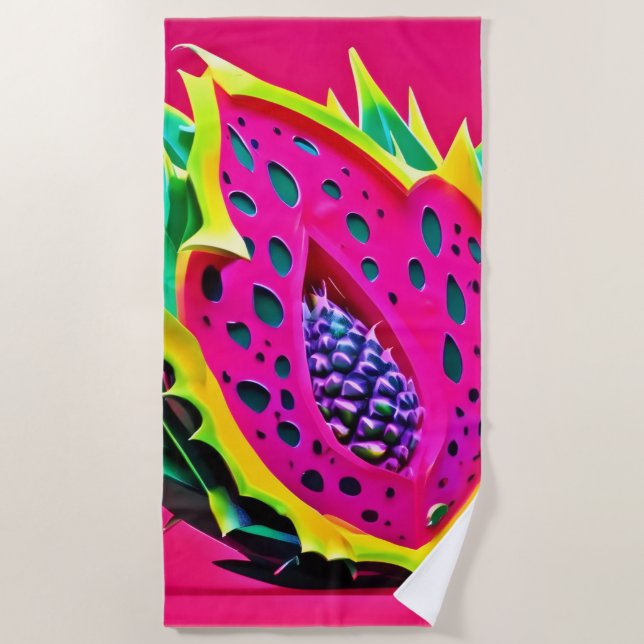 Dragon Fruit Dream Strandtuch (Vorderseite)