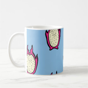Dragon Fruit: Vintage Tinte Zeichnend. Kaffeetasse