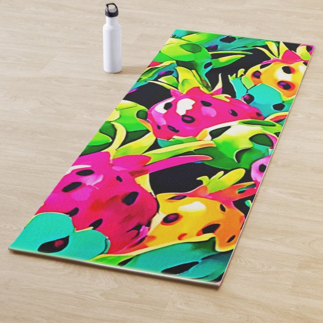 Dragon Fruit Vivid Muster Yogamatte (Beispiel)