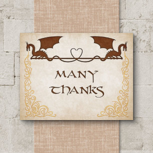 Dragon Gamer Fantasy Dankeskarte