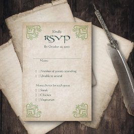 Dragon Gamer Fantasy RSVP Karte