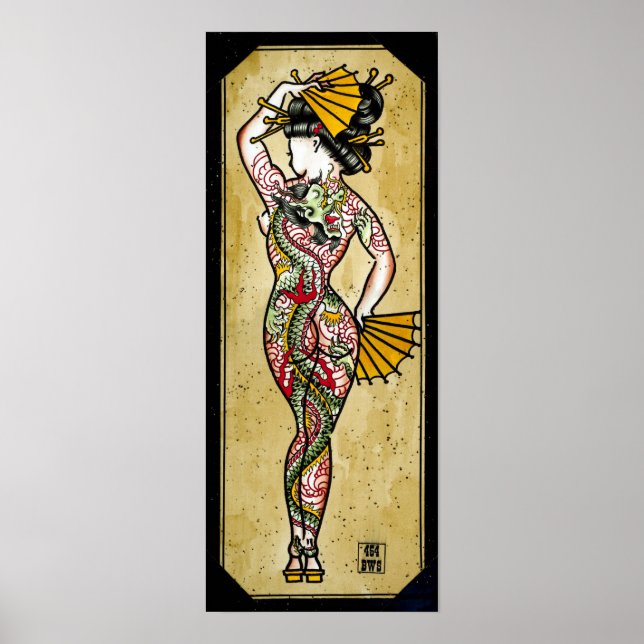 Dragon Geisha Poster (Vorne)