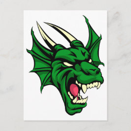 Dragon Gemein Animal Mascot Postkarte