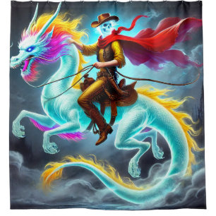 Dragon Ghost Rider Duschvorhang