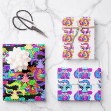 Dragon Gift Wrap Set