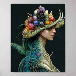Dragon Girl 3 Fantasy Art Poster