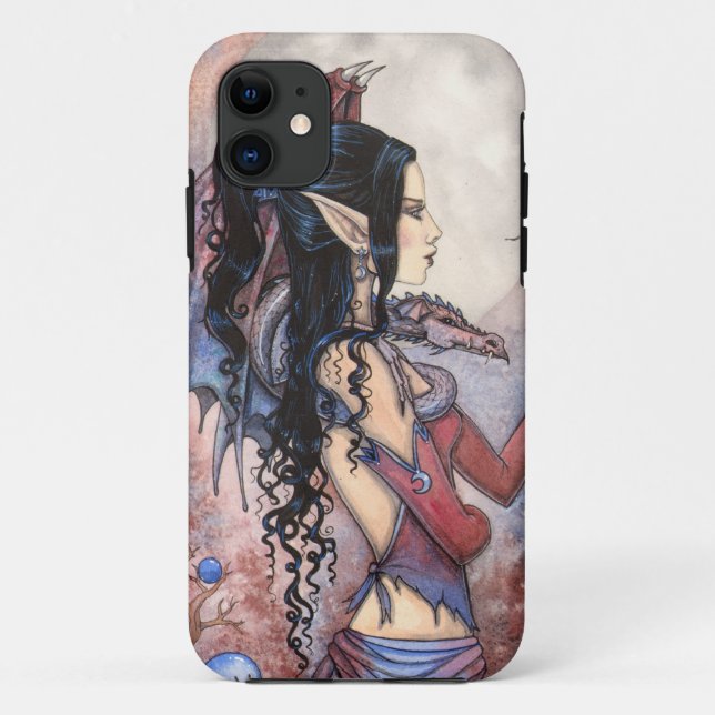 Dragon Girl Gothic Fantasy Art iPhone 5 Fall Case-Mate iPhone Hülle (Rückseite)