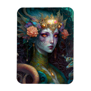 Dragon Goddess Queen Fantasy Art Magnet