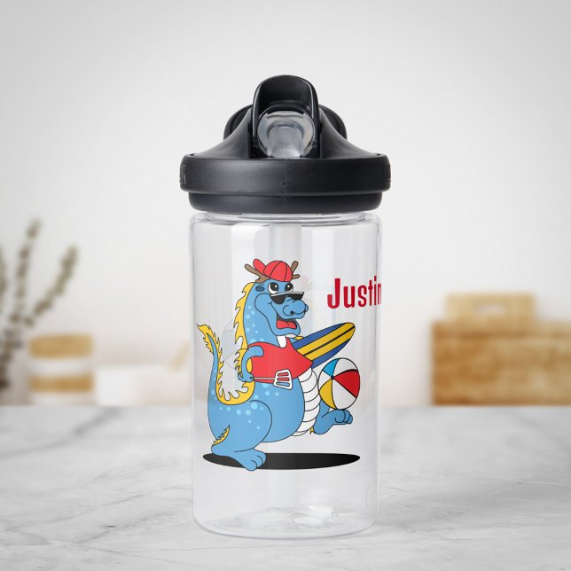 Dragon Going to the Beach Water Flasche für Kinder (Von Creator hochgeladen)