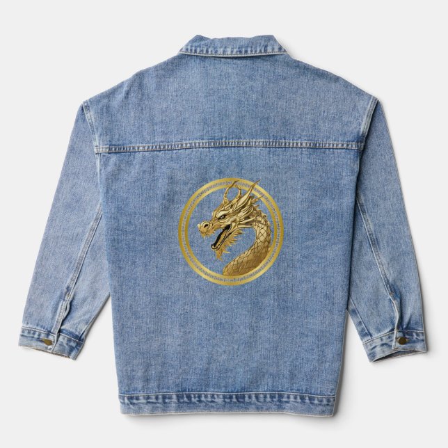 Dragon-Gold-Denim-Jack Jeansjacke (Rückseite)
