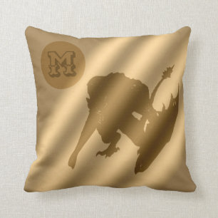 Dragon Gold Luxury Monogram Kissen