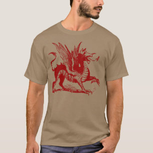 Dragon Graving - Ruby Red T-Shirt