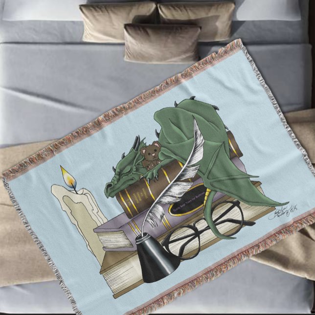 Dragon Green Sleeping Books Decke (Von Creator hochgeladen)