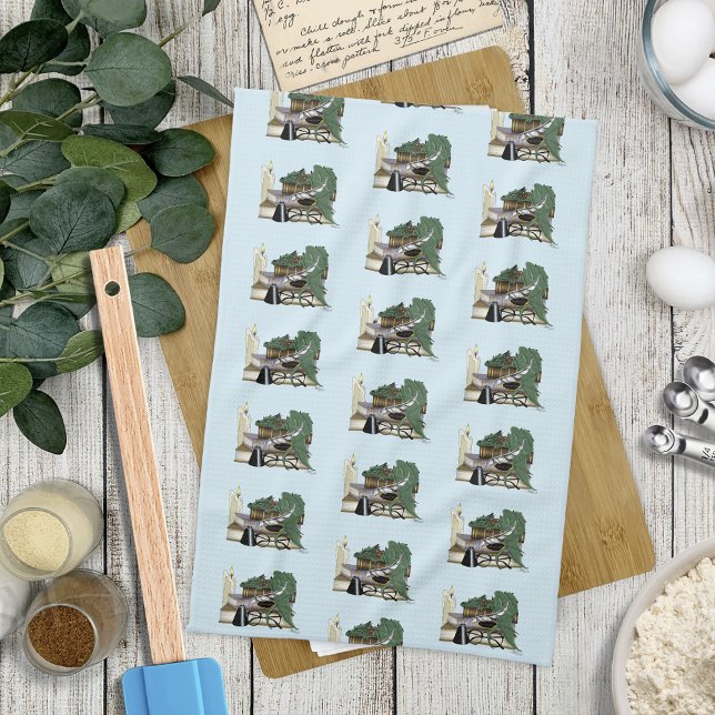 Dragon Green Sleeping Books Geschirrtuch (Von Creator hochgeladen)