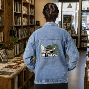 Dragon Green Sleeping Books Jeansjacke