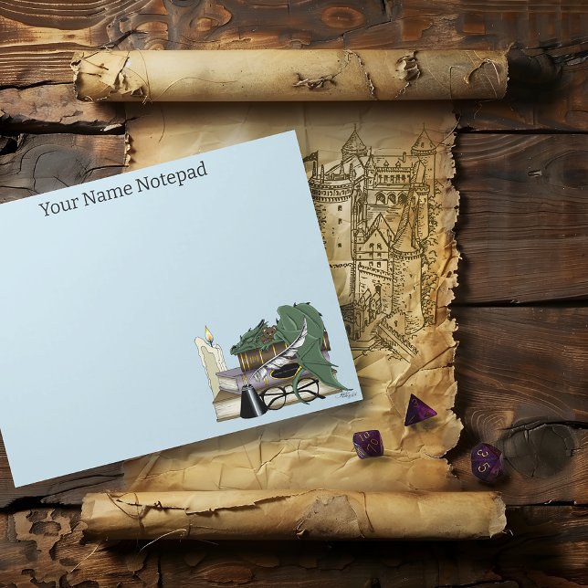 Dragon Green Sleeping Books Notizblock (Von Creator hochgeladen)