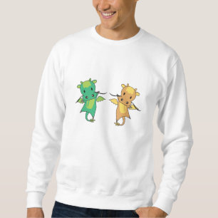 Dragon Green Yellow Dragon Faible Tale Fantasy Sweatshirt