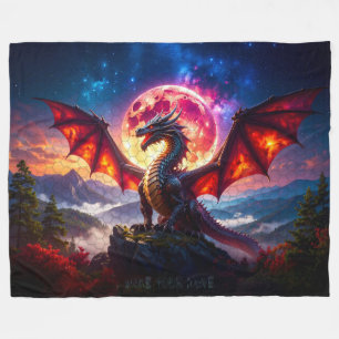 Dragon Grid 001 Fleecedecke