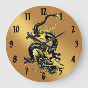 Dragon Große Wanduhr