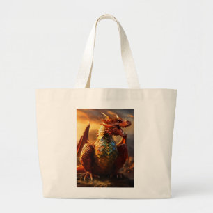 "Dragon Guardian Tote Bag - Tragestärke Jumbo Stoffbeutel