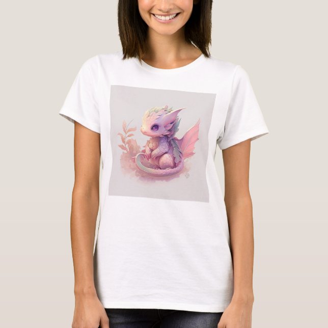 Dragon Hatchling Kawaii T-Shirt (Vorderseite)
